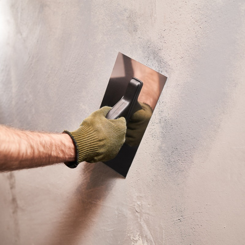 картинка Гладилка нержавеющая 130х270 мм,  пластиковая ручка REXANT от магазина Сантехстрой