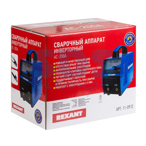 картинка Сварочный аппарат инверторный REXANT АС-200А от магазина Сантехстрой