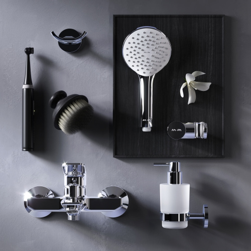 фото f85a15000 x-joy, смеситель д/ванны/душа, душ.набор, хром, шт.