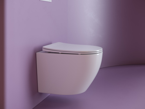 картинка CN11001 Подвесной унитаз Uno Rimless, глубокий смыв, с крепежом для полностью скрытого монтажа,  уль от магазина Сантехстрой