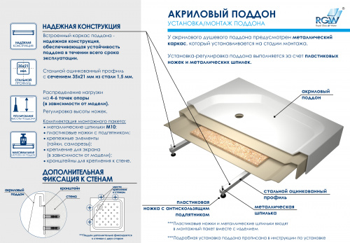 картинка Душевой поддон RGW 16180599-11 от магазина Сантехстрой