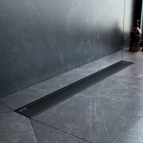 картинка W02SC-P11-070-01BM PrimeFlow Трап для душа линейный универс затвор Cut Gradient 70см цвет черн мат от магазина Сантехстрой