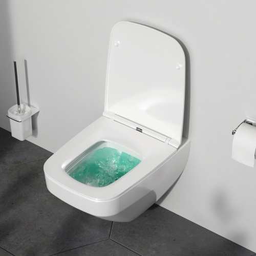 картинка C50A1700SC Inspire V2.0 подвесной унитаз FlashClean с сиденьем микролифт от магазина Сантехстрой