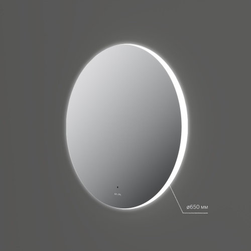 картинка M85MOX40651S X-Joy Зеркало круг с интерьерной Led подсветкой, ИК-сенсорром, 65 см от магазина Сантехстрой