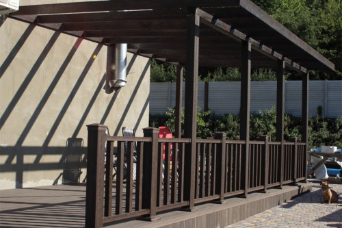 картинка Gardeck Профиль опорный (столб) NauticPrime 120*120*3000мм, Венге от магазина Сантехстрой