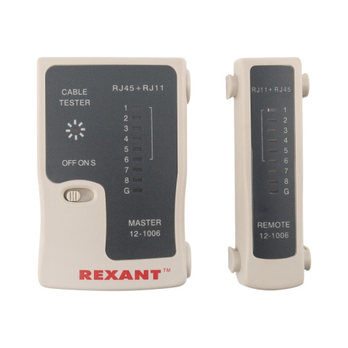 картинка Тестер кабеля RJ-45+RJ-11 468 REXANT от магазина Сантехстрой