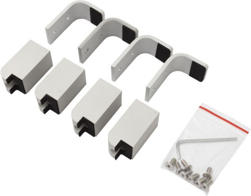 картинка 8.21008.BA INFINITY Крепежный набор для полотенцесушителя, серебро браш 275626) от магазина Сантехстрой