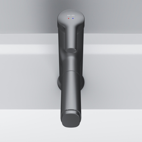 картинка F85B02922 X-Joy S, смеситель для раковины с вытяжным изливом, черный от магазина Сантехстрой