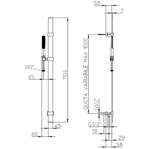 картинка Душевой набор Bossini Apice хром (D480883.030) от магазина Сантехстрой