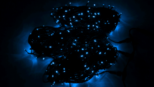 картинка Гирлянда LED ClipLight 24V,  3 нити по 20 м,  свечение с динамикой,  цвет диодов Синий от магазина Сантехстрой