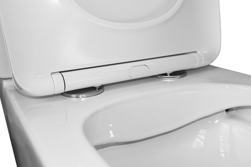 картинка Унитаз-компакт Azario Ferra 365х650х785 напольный, безободковый, с быстросъемным сиденьем микролифт (AZ-1015) от магазина Сантехстрой