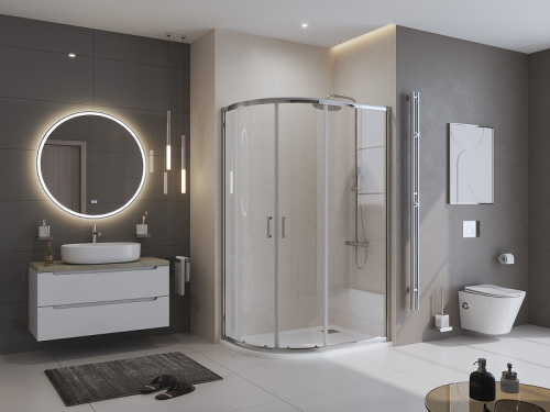 картинка Душевой поддон из искусственного камня BelBagno Uno 120x90 R TRAY-MR-UNO-RH-120/90-550-35-W-R Белый от магазина Сантехстрой