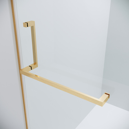 картинка Душевое ограждение Grossman Pragma 100.K33.03.100.32.00-200.K33.03.90.32.00 (100х90х195) распашная,золото сатин,стекло прозрачное,2 места от магазина Сантехстрой