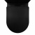 картинка Унитаз-компакт Azario Black Queen 370х605х800 безободковый, с быстросъемным сиденьем микролифт, черный матовый (AZ-8380) от магазина Сантехстрой