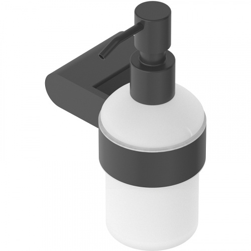 картинка Дозатор для жидкого мыла Cezares Stylus STYLUS-SOIS-V-NOP Черный матовый от магазина Сантехстрой