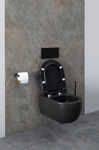 картинка Чаша подвесного унитаза Allen Brau Priority 4.31001.31 черный матовый от магазина Сантехстрой