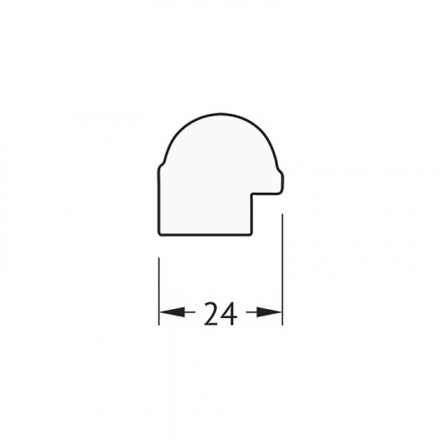 картинка Зеркало Evoform Definite 67х47 BY 0625 в багетной раме - Серебряный бамбук 24 мм от магазина Сантехстрой
