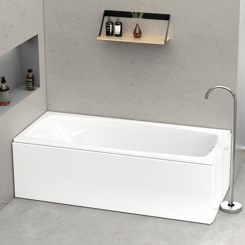 картинка Фронтальная панель для ванны Black&White Swan SBA 1757-1FP 170 17571FP Белая от магазина Сантехстрой