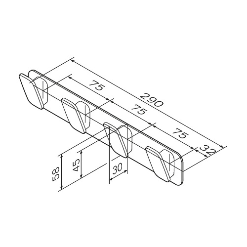 картинка A50A35922 Inspire V2.0, Набор крючков для полотенец, черный, шт от магазина Сантехстрой