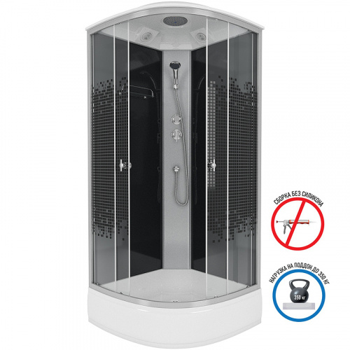 картинка Душевая кабина Niagara Eco 90х90 NG-3504-14 без гидромассажа от магазина Сантехстрой