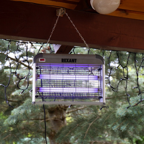 картинка Антимоскитная лампа 2х10Вт,  220В (R80) REXANT от магазина Сантехстрой