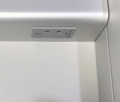 картинка Зеркало-шкаф AZARIO Quito 500х700 с подсветкой, механическая кнопка включения (AZ-ZC-031CS) от магазина Сантехстрой