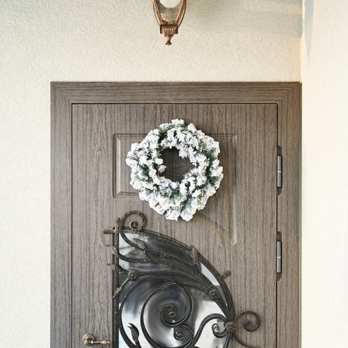 картинка Заснеженный еловый венок NEON-NIGHT Ø 45 см,  ПВХ от магазина Сантехстрой