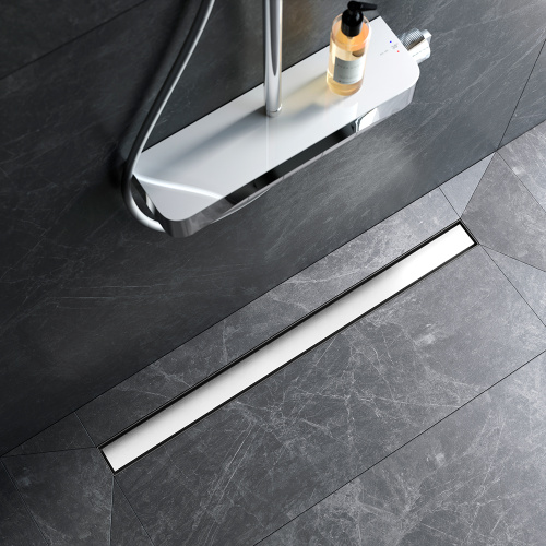 картинка W01SC-U11-090-04SB MasterFlow Трап для душа линейный универс затвор Tile 90см цвет сталь мат от магазина Сантехстрой