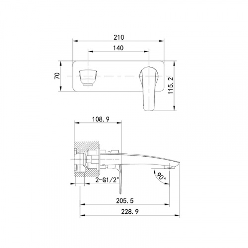 картинка Смеситель для раковины IDDIS Ray (RAYBL00i65) от магазина Сантехстрой