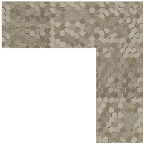 картинка Зеркало Evoform Definite 86х66 BY 3180 в багетной раме - Соты титан 70 мм от магазина Сантехстрой