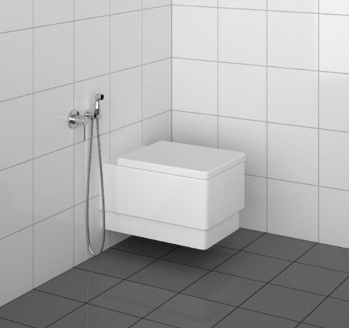 картинка Гигиенический душ со смесителем Kludi Bozz 389990576 Хром от магазина Сантехстрой