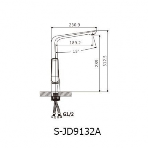 картинка Смеситель для кухонной мойки Savol (S-JD9132A) от магазина Сантехстрой