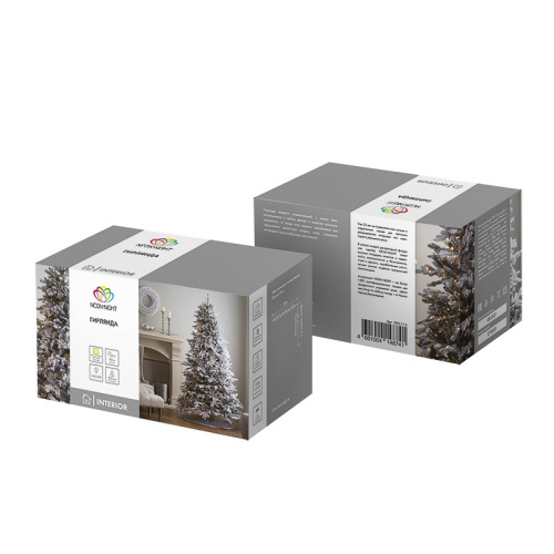 картинка Гирлянда Твинкл-Лайт 20 м,  темно-зеленый ПВХ,  160 LED,  цвет теплый белый от магазина Сантехстрой