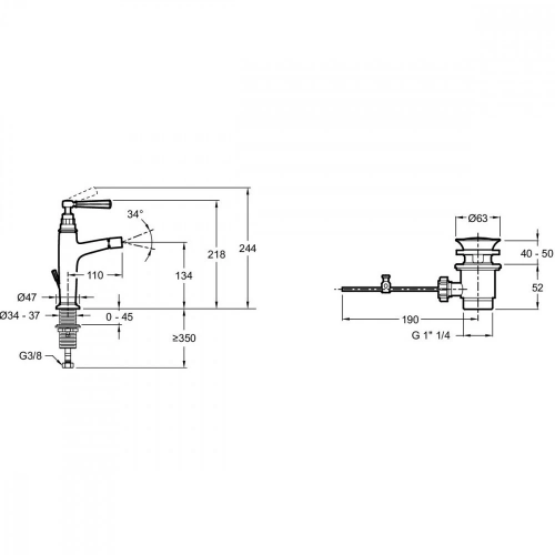 фото смеситель для биде jacob delafon e24310-cp хром