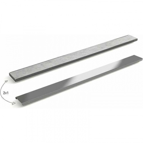 картинка Душевой лоток PlastBrno Design 4 40 SZA4400 с решеткой Хром / под плитку от магазина Сантехстрой