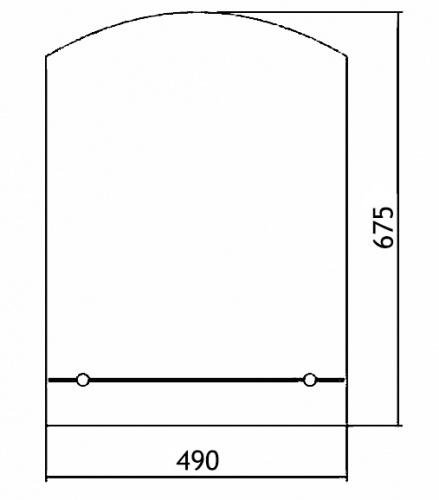 картинка Зеркало LORANTO Шанс-люкс 490х675, фацет, с полкой от магазина Сантехстрой