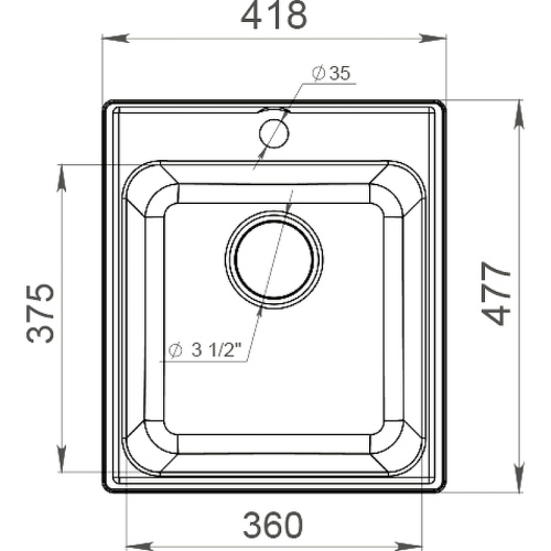 картинка Кухонная мойка GranFest Quarz GF-Z17 Серая от магазина Сантехстрой