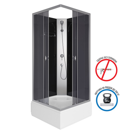 картинка Душевая кабина Niagara e90/26q/tn/bk от магазина Сантехстрой