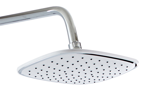 картинка Душевая система AZARIO с поворотным изливом, с термостатом, хром/белый (AZ-821) от магазина Сантехстрой