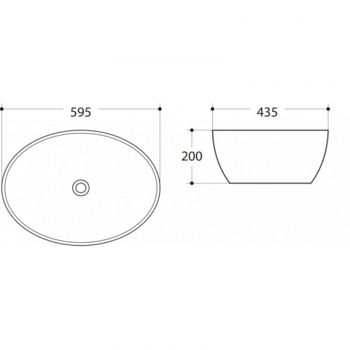 картинка Раковина накладная Art&Max AM-78394 белая от магазина Сантехстрой