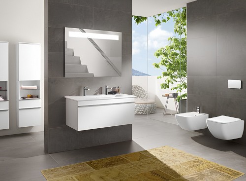 картинка Villeroy&Boch Venticello  Унитаз подвесной 375*560*330, в комплекте сиденье SlimSeat, микролифт, цвет альпийский белый от магазина Сантехстрой