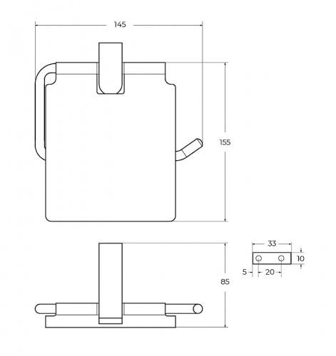 картинка Держатель туалетной бумаги Cezares Slider SLIDER-PH-GM с крышкой Оружейная сталь от магазина Сантехстрой