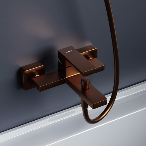 фото 531000500 gala, смеситель для ванной и душа, розовое золото