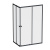 картинка W87G-403-12080-BT Sunny душ огражд прямоугольн, раздвижн двери 120x80 черный,стекло прозрачн от магазина Сантехстрой