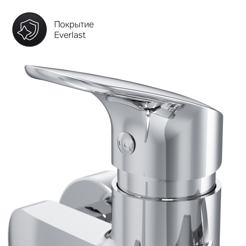 фото f8095000 like, смеситель д/ванны/душа, излив 320 мм, душевой набор, хром, шт.