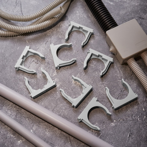 картинка Крепеж-клипса для монтажного пистолета Ø 50 мм,  серая (25 шт/уп) REXANT от магазина Сантехстрой