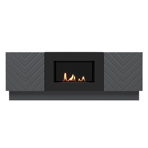 картинка Тумба с биокамином Firelight BFP/P-1400V графит от магазина Сантехстрой