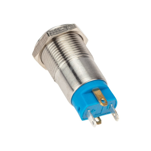 картинка Кнопка антивандальная Ø12 12В(LED) Б/Фикс (4с) OFF-(ON) синяя (A-12-C2) REXANT от магазина Сантехстрой