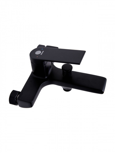 фото orange gauss m30-100b однозахватный смеситель для ванны/душа, без аксессуаров, черный