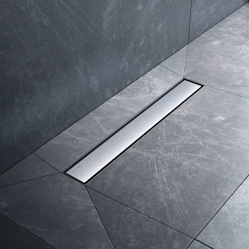 картинка W01SC-U11-050-04SB MasterFlow Трап для душа линейный универс затвор Tile 50см цвет сталь мат от магазина Сантехстрой